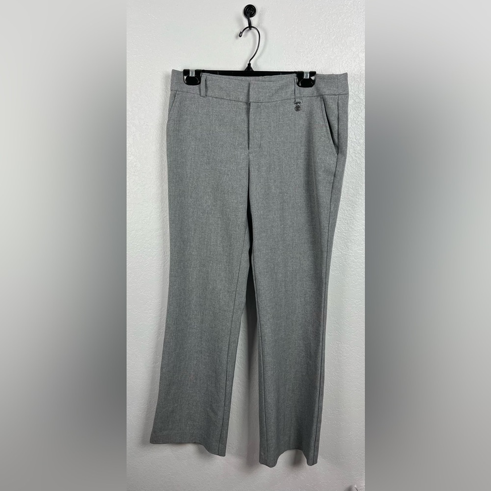 Anne Klein Pants Womens Sz 8 Gray Casual Stretch Workwear Outdoors Ladies Career
